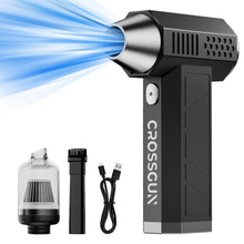 Load image into Gallery viewer, CROSSGUN Compressed Air Duster -Mini Blower Turbo Fan,150000RPM Cordless Electric air Duster for Keyboard PC Cleaning,No Canned,Jet Dry Blowe Air Blower for Home and Car