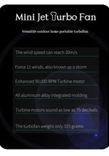 Load image into Gallery viewer, CROSSGUN-BS380FA1 Jet fan Electric Air Blower Mini Turbo Fan Cordless Compressed Air Duster Cleaner for Computer Rechargeable Portable BBQ Fan