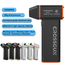 Load image into Gallery viewer, CROSSGUN X31 Compressed Air Duster-120000RPM Super Power Electric Air Duster, 4-Gear Adjustable Mini Blower with Fast Charging, Dust Blower for Computer, Keyboard, House, Outdoor and Car