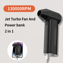 Load image into Gallery viewer, CROSSGUN New Jet Fan Strong Portable Power Handheld Dust Elimination Computer Hurricane Storm Source Mini Turbo Fan LED X6 Pro