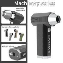 Load image into Gallery viewer, CROSSGUN Compressed Air Duster -Mini Blower Turbo Fan,150000RPM Cordless Electric air Duster for Keyboard PC Cleaning,No Canned,Jet Dry Blowe Air Blower for Home and Car