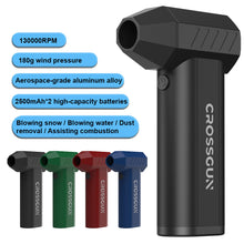 Load image into Gallery viewer, CROSSGUN Mini Jet Turbo X5 Jetfan Strong Fan Portable Handheld With LED Lighting Dust Elimination For Car Table Computer jetfan turbo fans air duster