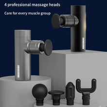 Load image into Gallery viewer, CROSSGUN-BS330 Mini Massage Gun, Portable Deep Tissue Massager Gun with Aluminum Housing Silicone Massage Heads Handheld Percussion Muscle Massager Gun for Travel Office Gym.