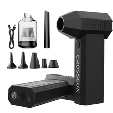 Load image into Gallery viewer, CROSSGUN Air Duster Jet Mini Turbo Fan King Kong Jetfan Strong Fan Portable Handheld With LED Lighting Dust Elimination Computer hurricane storm X3
