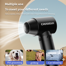 Load image into Gallery viewer, CROSSGUN G1 500W 80000RPM High Power Electric Air Duster CNC Aluminum Mini Turbo Jet Blower Rechargeable Handheld Air Gun for Car Detailing Dust Cleaning
