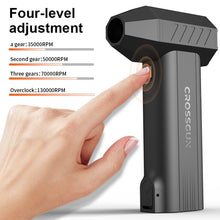 Load image into Gallery viewer, CROSSGUN X6 PRO MAX Powerful Cordless Leaf Blower 120000RPM Mini Handheld Electric Blower Jet Fan Turbo Removable Replaceable Battery
