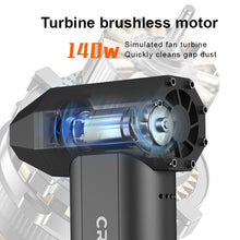 Load image into Gallery viewer, CROSSGUN X6 PRO MAX Powerful Cordless Leaf Blower 120000RPM Mini Handheld Electric Blower Jet Fan Turbo Removable Replaceable Battery

