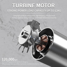 Load image into Gallery viewer, X5 Mini Jet Turbo Fan 120000RPM Brushless Electric Air Duster 2-in-1 Wireless Handheld Blower &amp; Vacuum Cleaner Aluminum CNC For Car PC Camera Dust Cleaning
