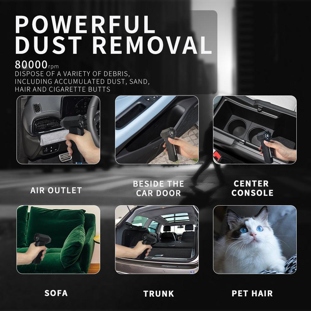 CROSSGUN Air Duster Jet Turbo King Kong Jetfan Strong Fan Portable Handheld With LED Lighting Dust Elimination Computer hurricane storm X3