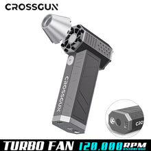 Load image into Gallery viewer, CROSSGUN Mini Jet Turbo X5 Jetfan Strong Fan Portable Handheld With LED Lighting Dust Elimination For Car Table Computer jetfan turbo fans air duster
