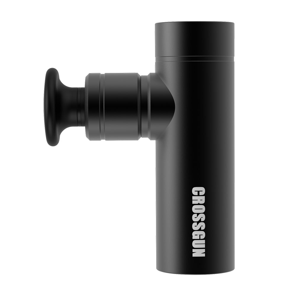 CROSSGUN-BS330 Mini Massage Gun,  Portable Deep Tissue Massager Gun with Aluminum Housing Silicone Massage Heads Handheld Percussion Muscle Massager Gun for Travel Office Gym.