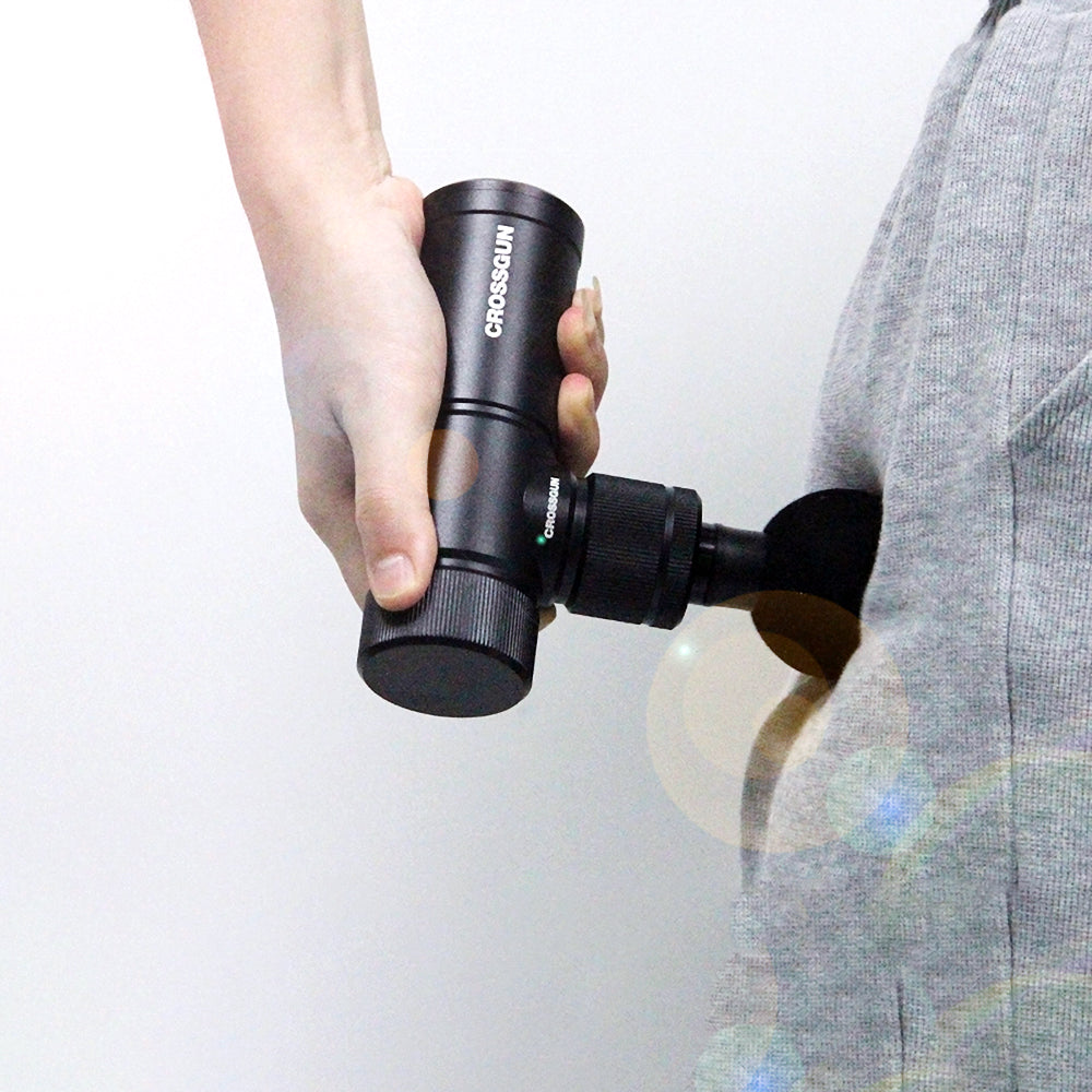 CROSSGUN- BS200 Mini Massage Gun Deep Tissue Massager - Portable Percussive Muscle Massage Gun for Pain Relief - Ultra Small and Quiet Muscle Massage Gun with Convenient Carrying Case to Use Anytime, Anywhere.