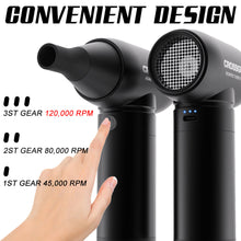 Load image into Gallery viewer, CROSSGUN Mini Strong Jet Turbo Fan Multifunctional Blowing Suction Integrated Vacuum Cleaner Dust Elimination Blower Electric B1
