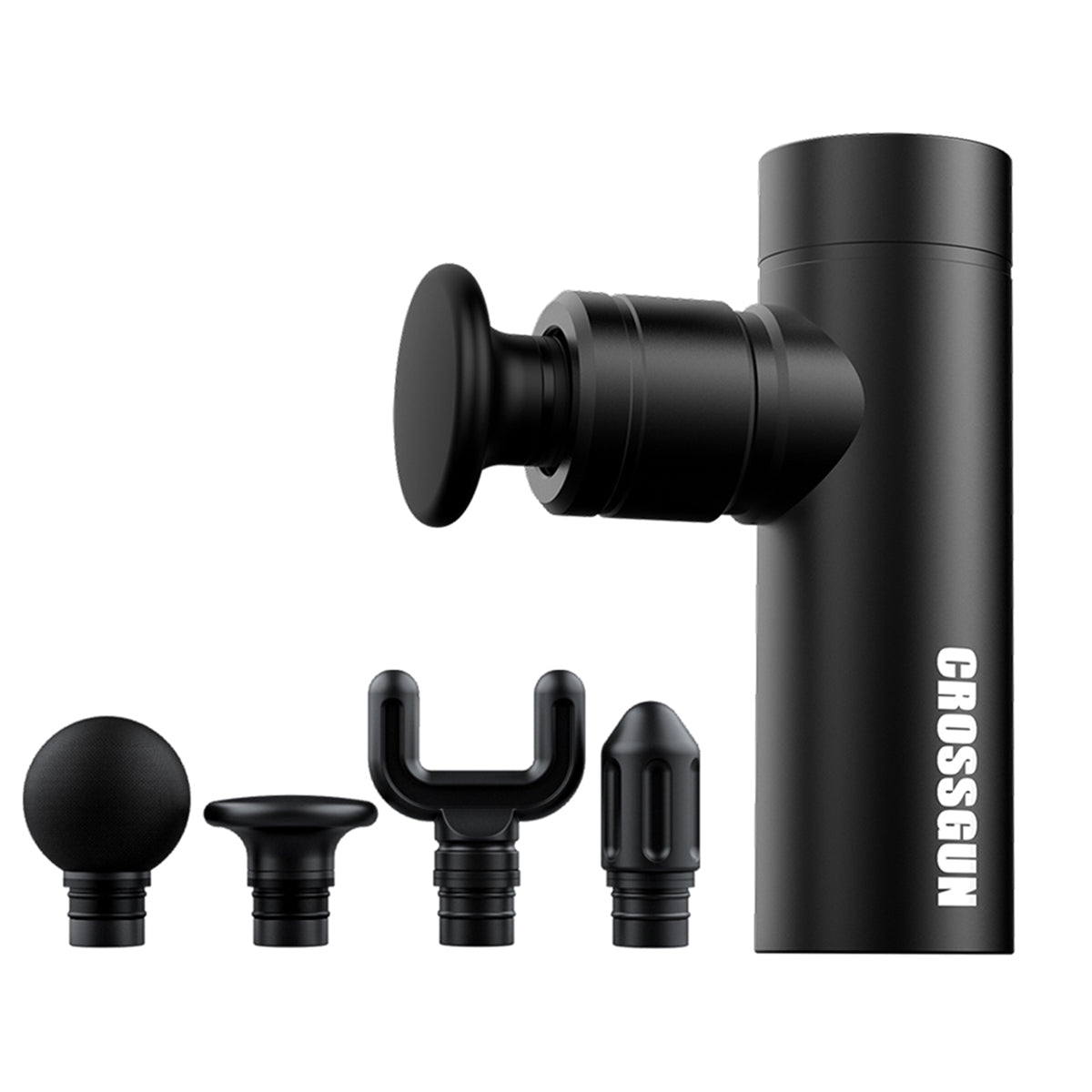 CROSSGUN-BS330 Mini Massage Gun,  Portable Deep Tissue Massager Gun with Aluminum Housing Silicone Massage Heads Handheld Percussion Muscle Massager Gun for Travel Office Gym.